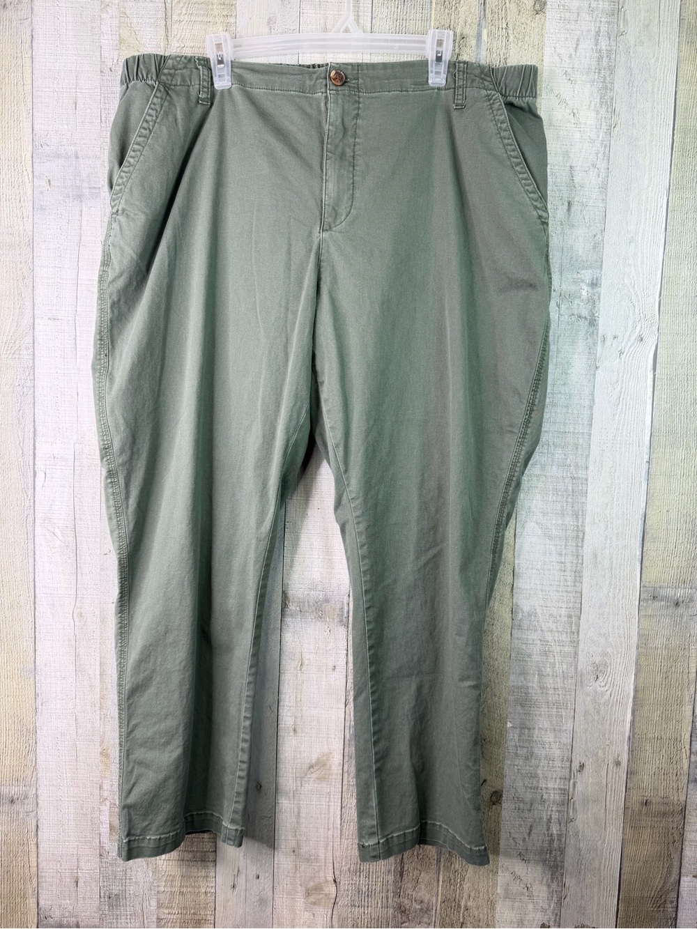XXL Old Navy Stretch Waist Chino Pants w/Pockets & Button & Zipper Closure